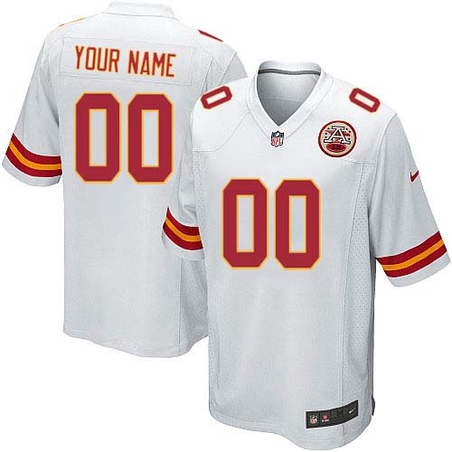 Nike Kansas City Chiefs Customized White Stitched Youth NFL Jersey